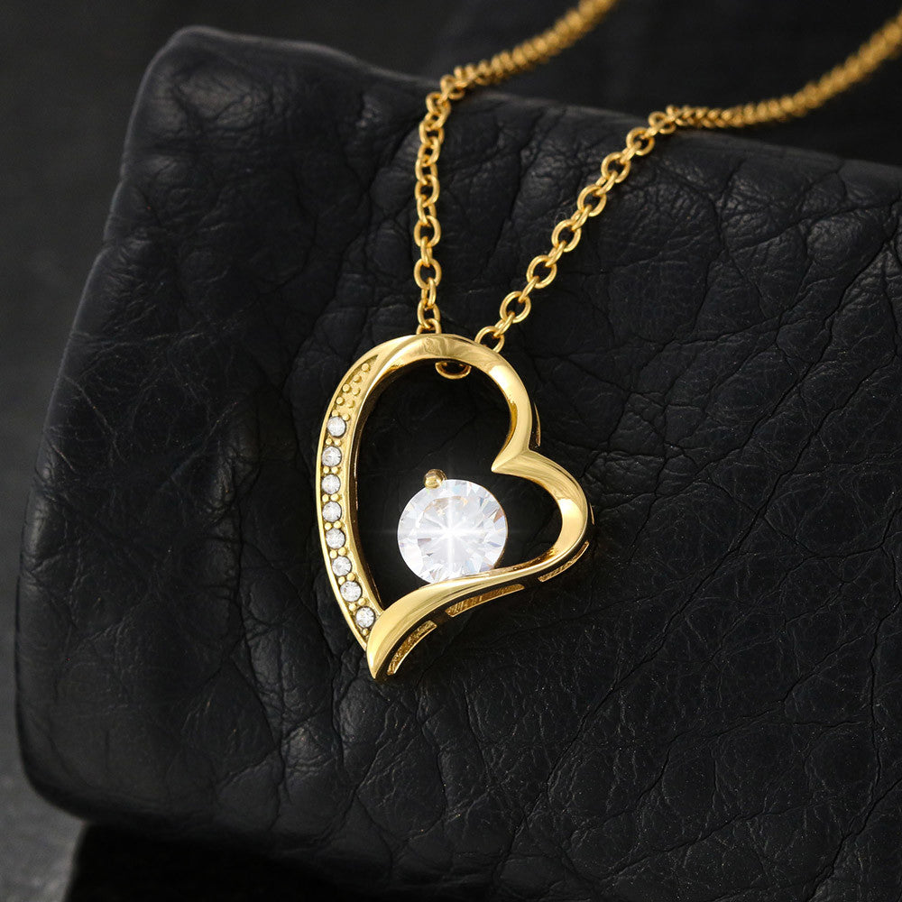 Forever Love Necklace for Daughter - Heart Pendant