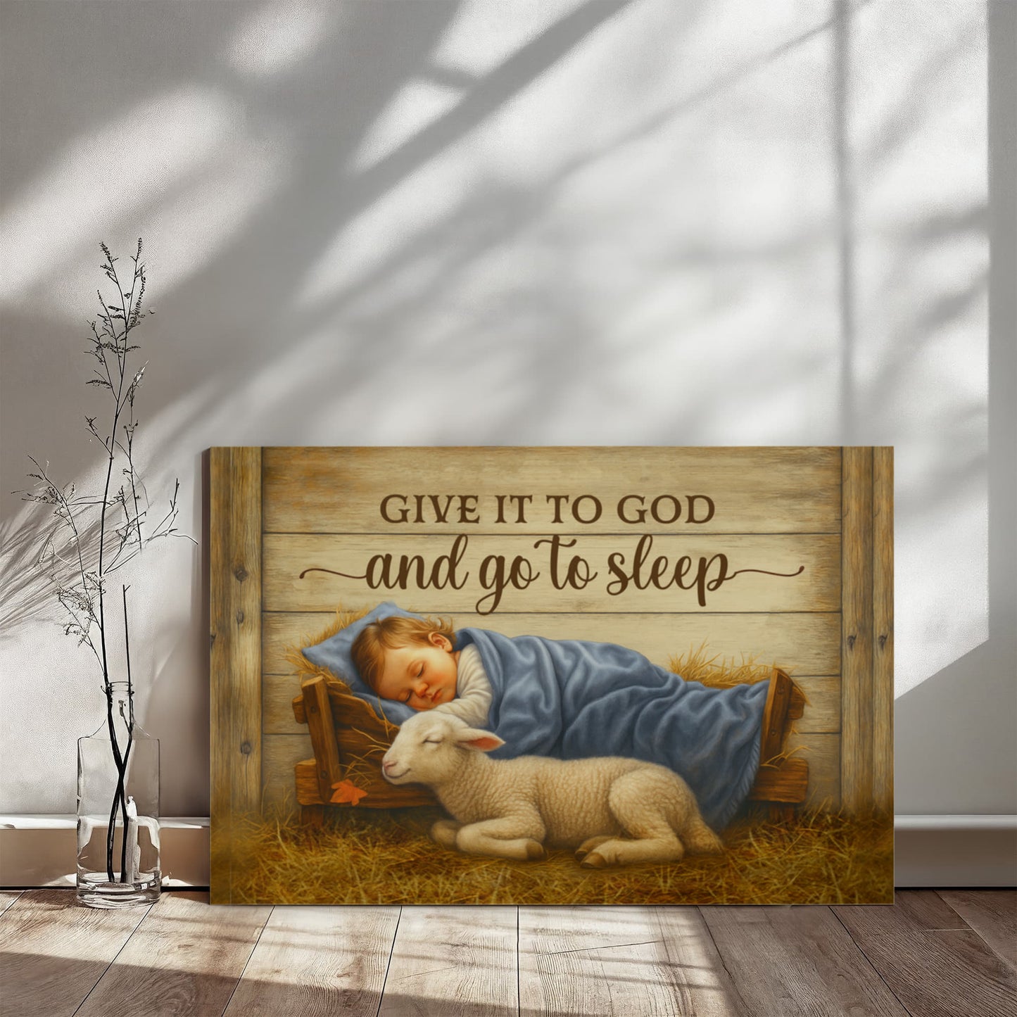 Religious Themed Gallery Wrapped Canvas - Give it to God