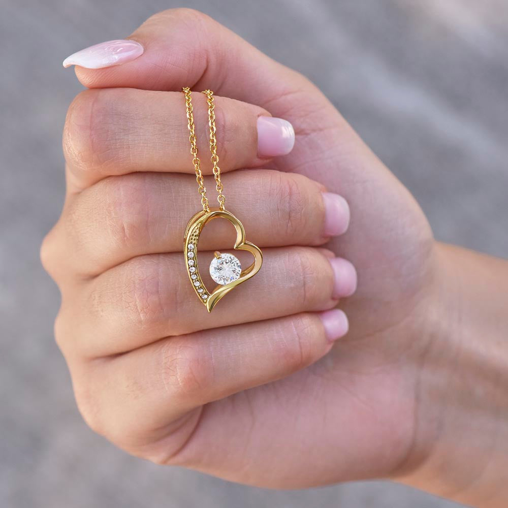 Forever Love Necklace for Daughter - Heart Pendant