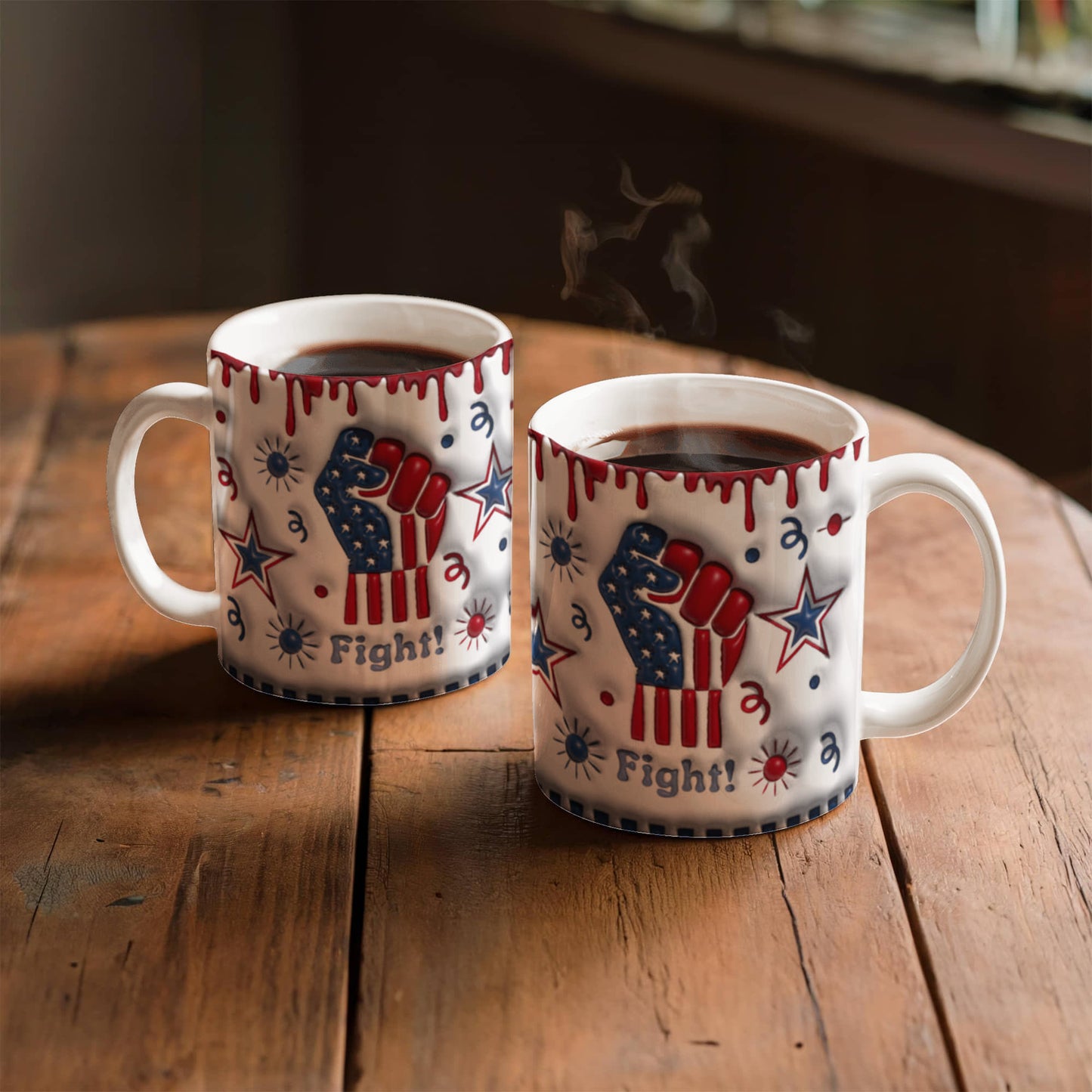 Patriotic Ceramic Mug for Coffee Lovers