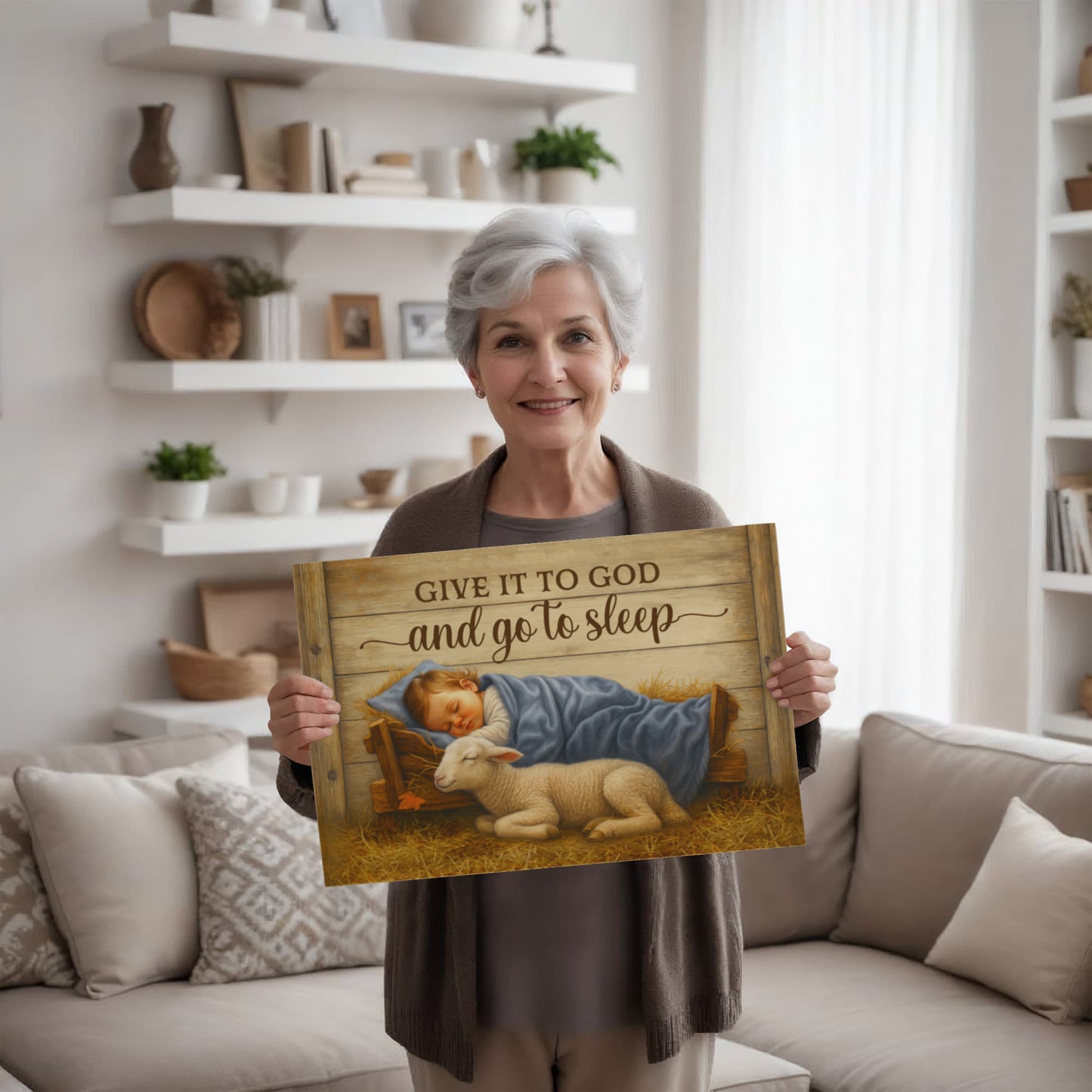 Religious Themed Gallery Wrapped Canvas - Give it to God