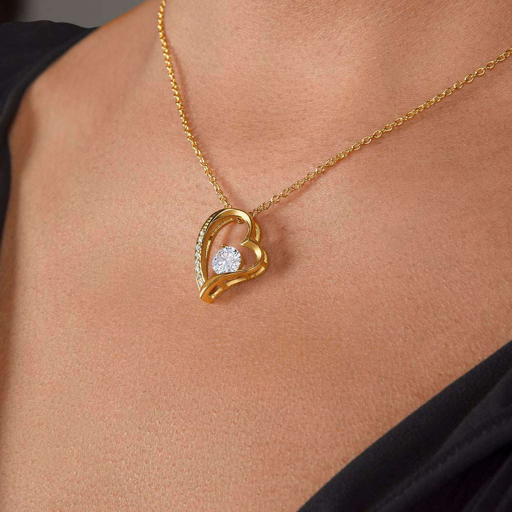 Forever Love Necklace for Daughter - Heart Pendant