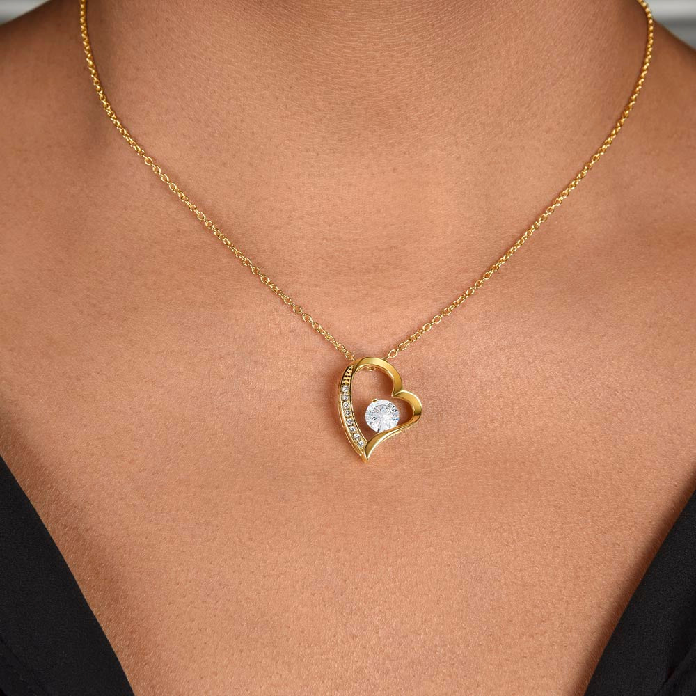 Forever Love Necklace for Daughter - Heart Pendant