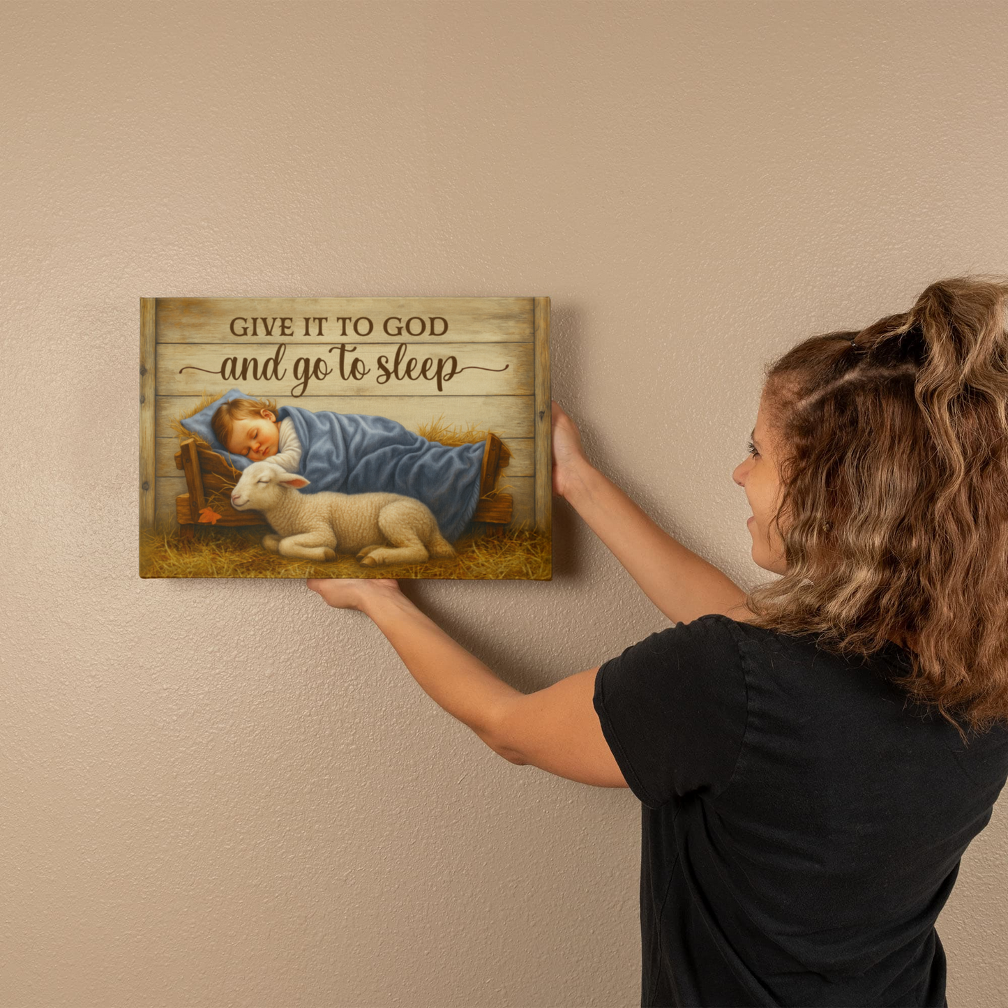 Religious Themed Gallery Wrapped Canvas - Give it to God