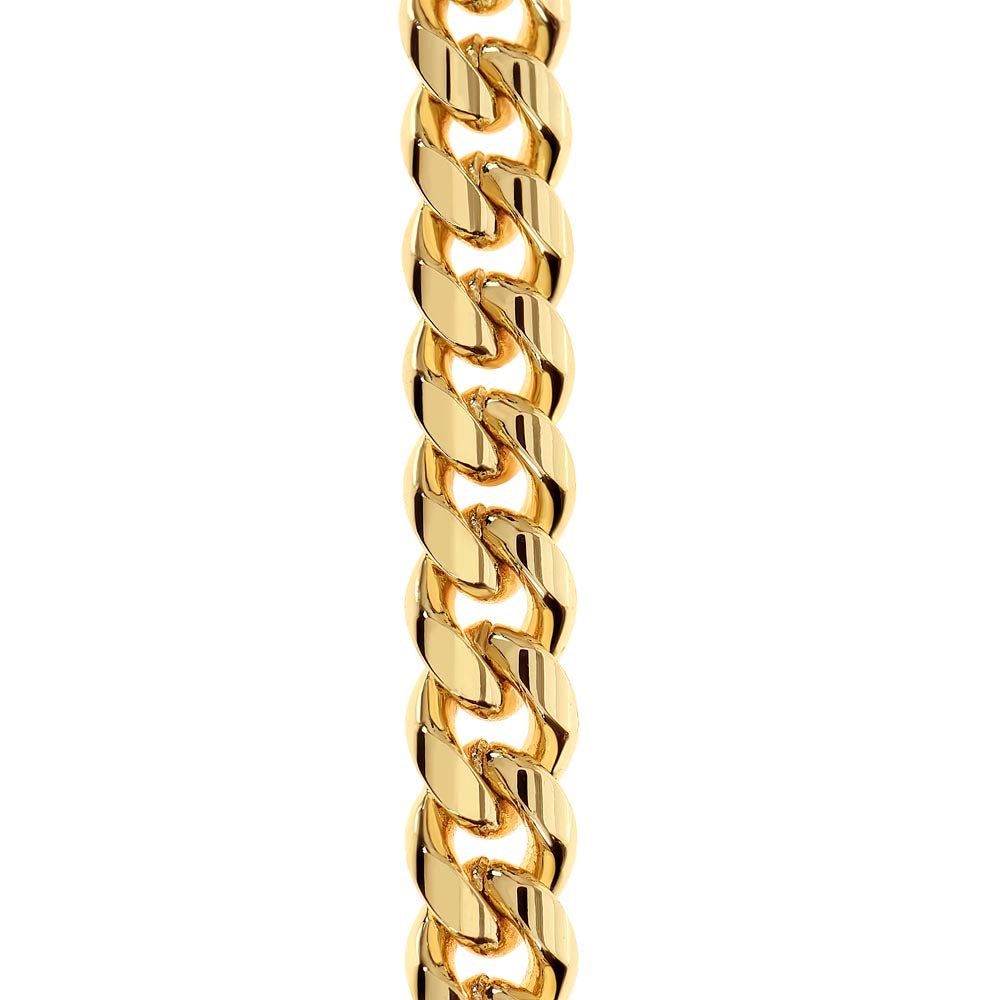 To My Son Cuban Link Chain Necklace - Gift Box Included