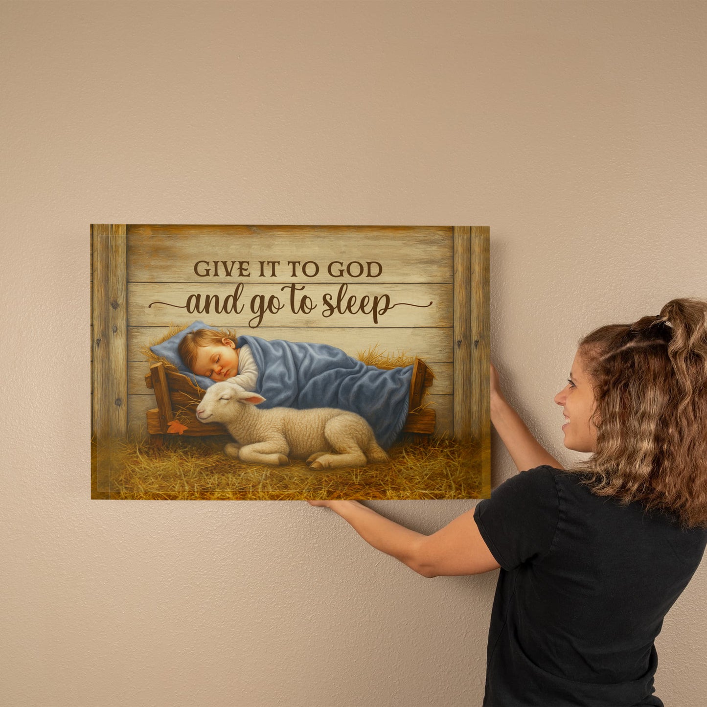 Religious Themed Gallery Wrapped Canvas - Give it to God