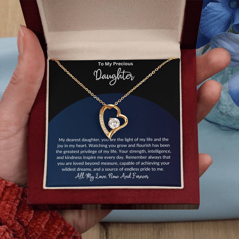 Unique Gift For Daughter - Forever Love Necklace