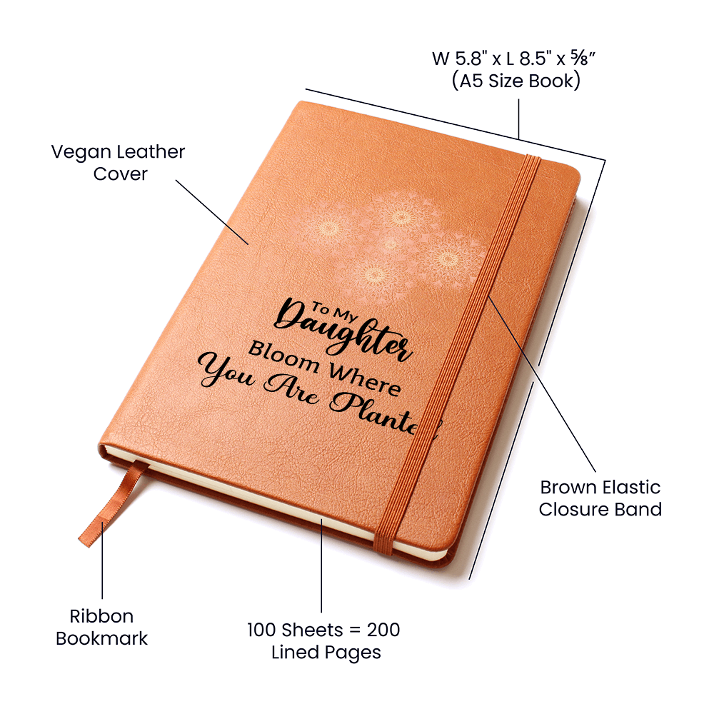 Daughter Journal - Customizable Notebook with Inspirational Quotes & Unique Designs - Perfect Gift for Birthdays, Graduations, or Just Because