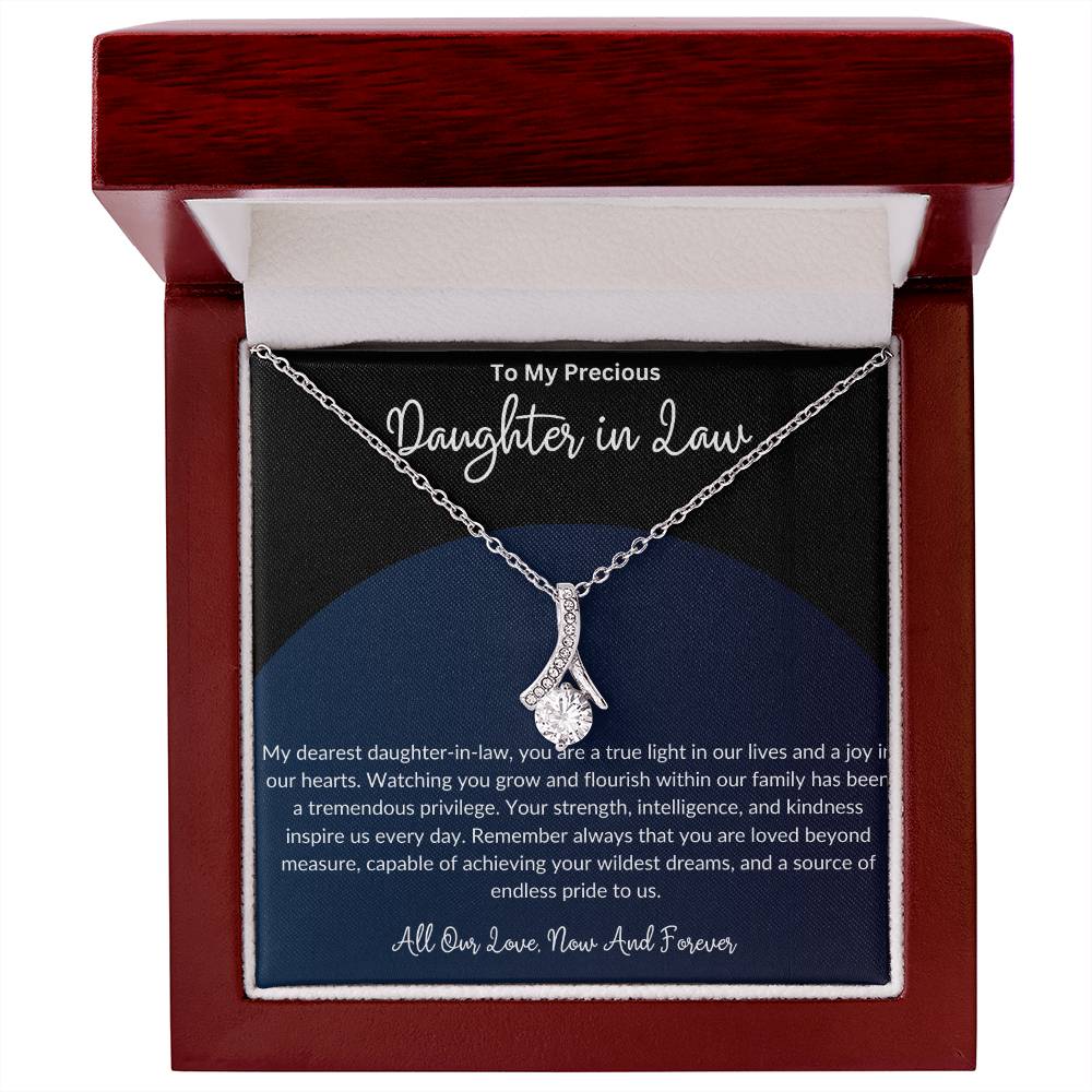 To My Beautiful Daughter In Law - Alluring Beauty Necklace