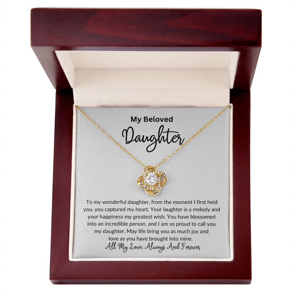 Father Daughter Love Knot Necklace