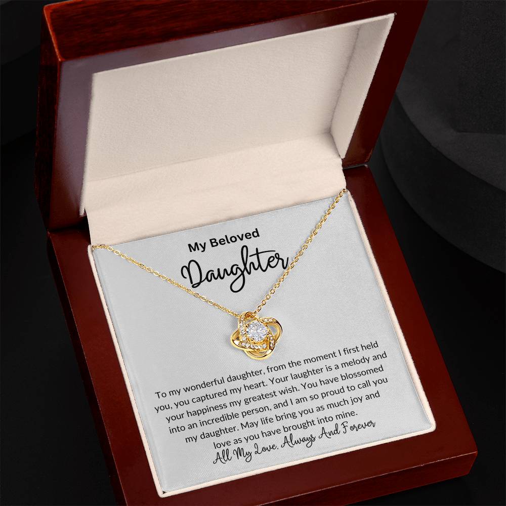 Father Daughter Love Knot Necklace