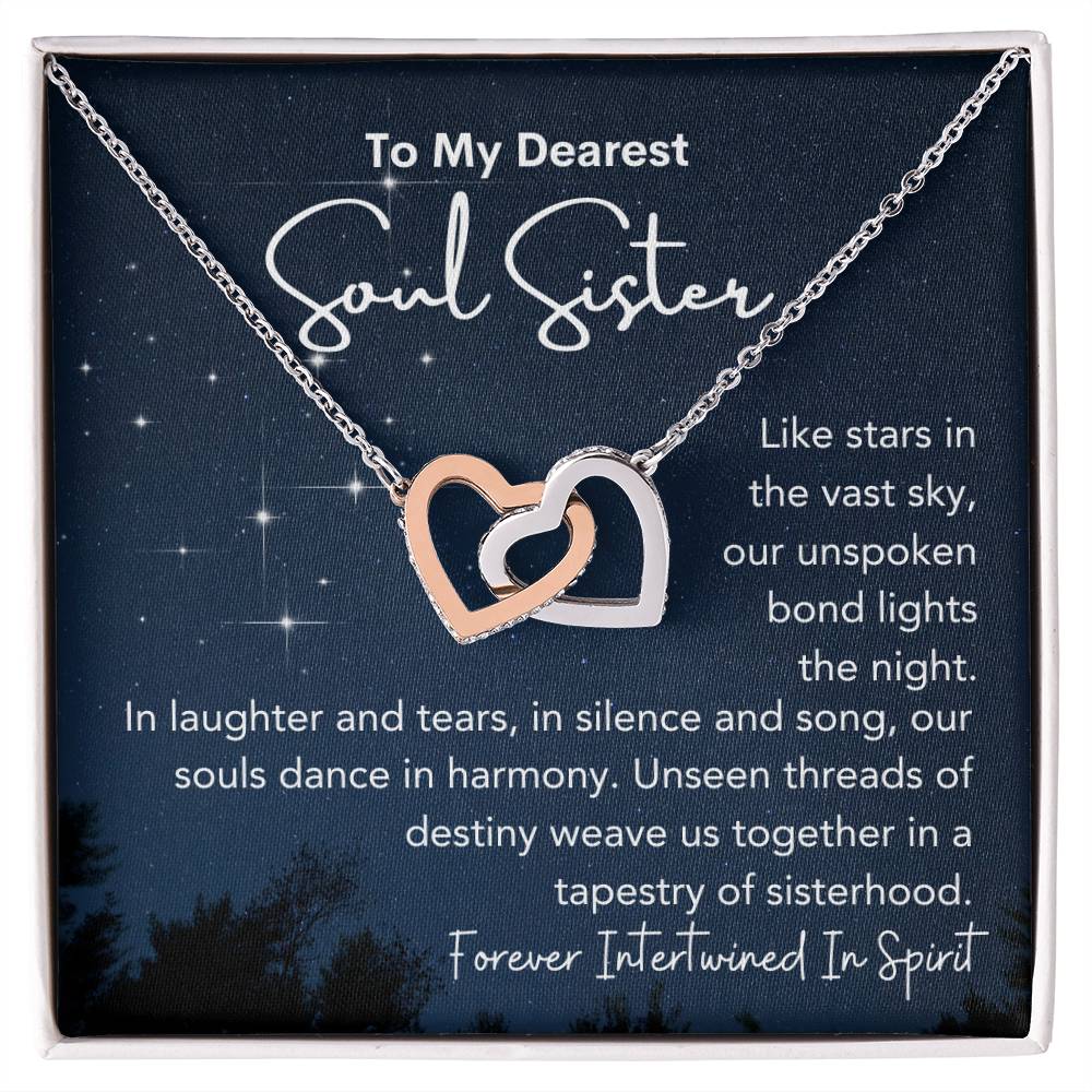 Soul Sister Gift, Gifts for unbiological sister, Soul Sister, Best Friends, Friendship Gift, My Soul Necklace, Aesthetic Necklace