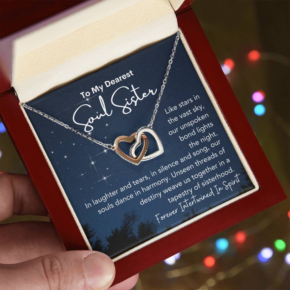 Soul Sister Gift, Gifts for unbiological sister, Soul Sister, Best Friends, Friendship Gift, My Soul Necklace, Aesthetic Necklace
