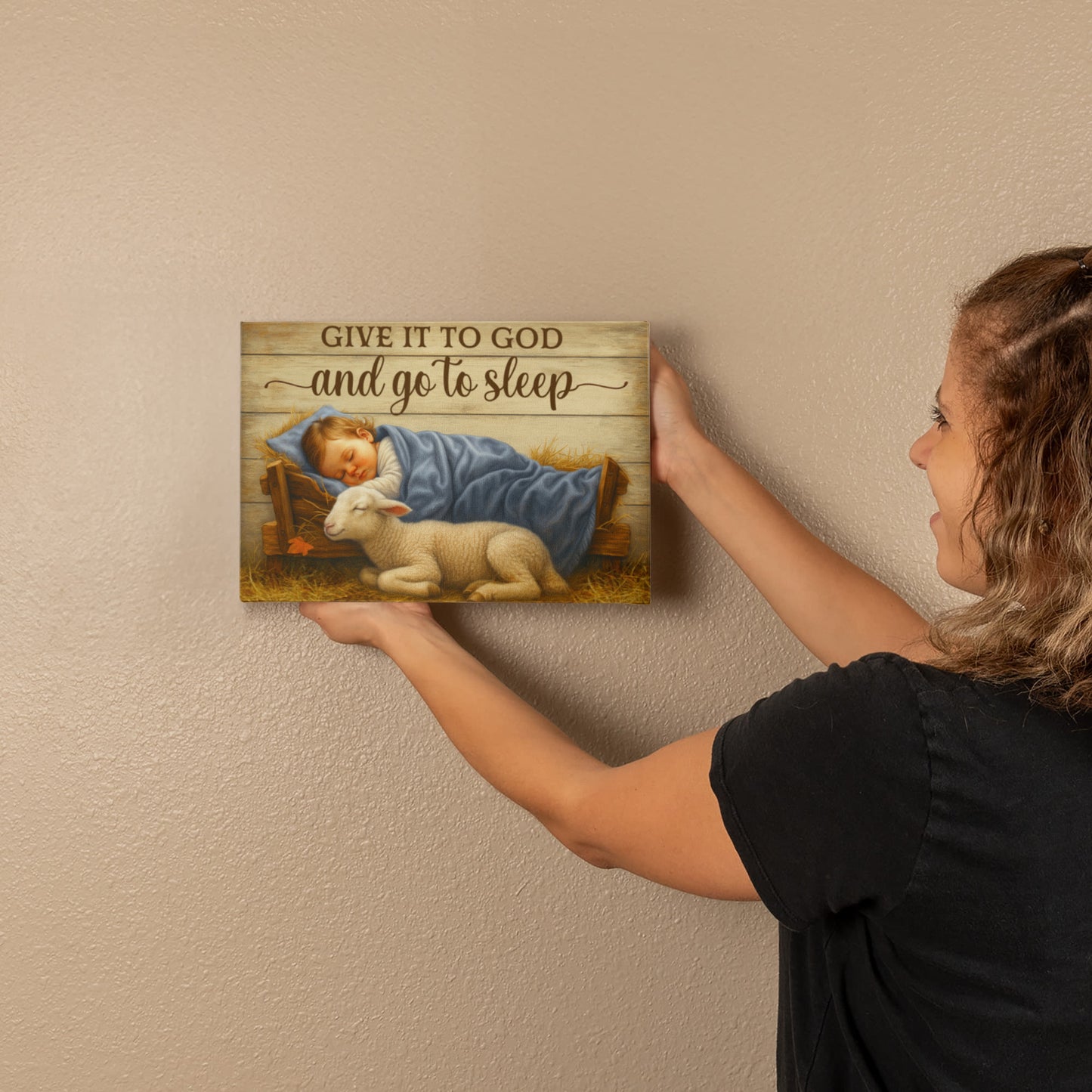 Religious Themed Gallery Wrapped Canvas - Give it to God