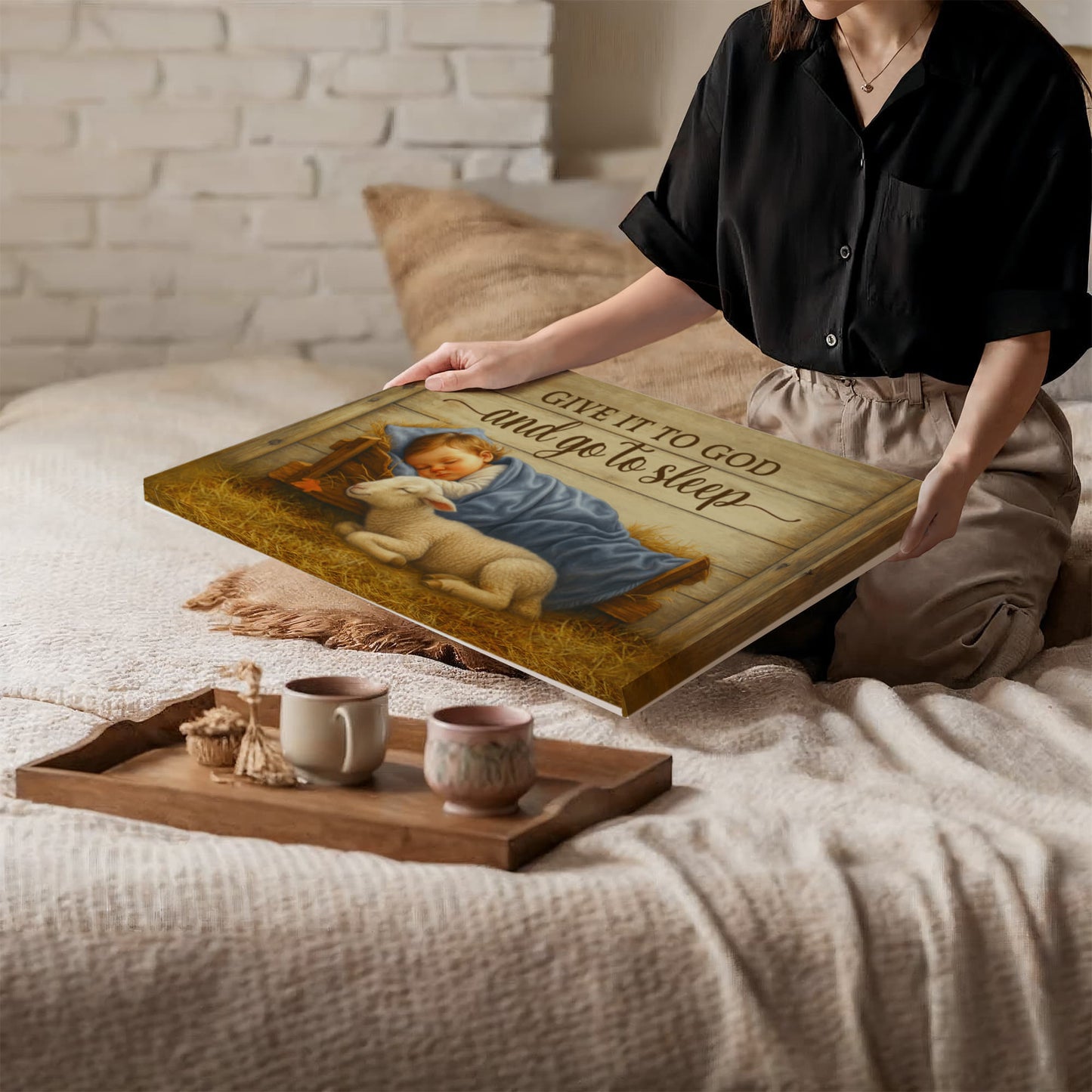 Religious Themed Gallery Wrapped Canvas - Give it to God