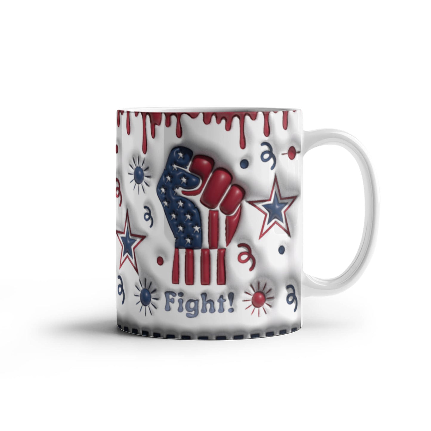 Patriotic Ceramic Mug for Coffee Lovers