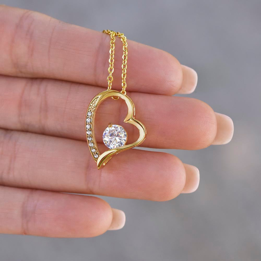 Forever Love Necklace for Daughter - Heart Pendant