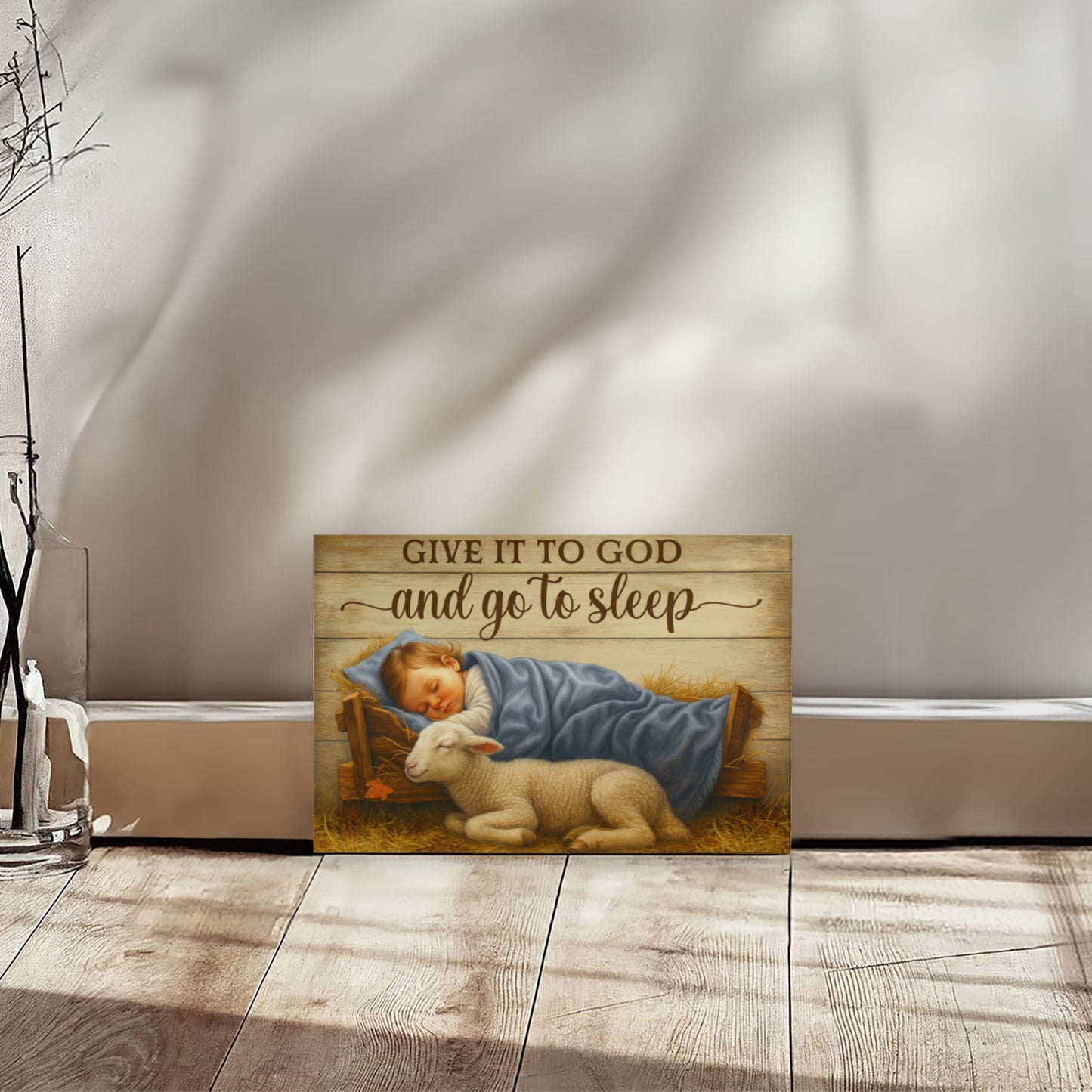 Religious Themed Gallery Wrapped Canvas - Give it to God