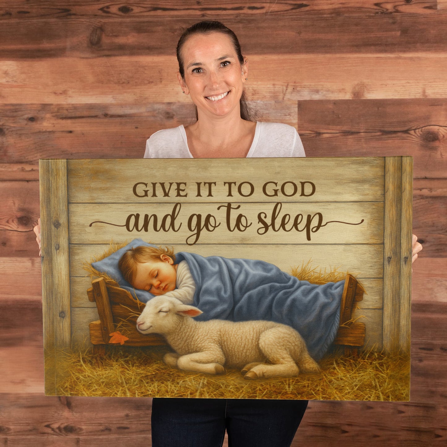 Religious Themed Gallery Wrapped Canvas - Give it to God