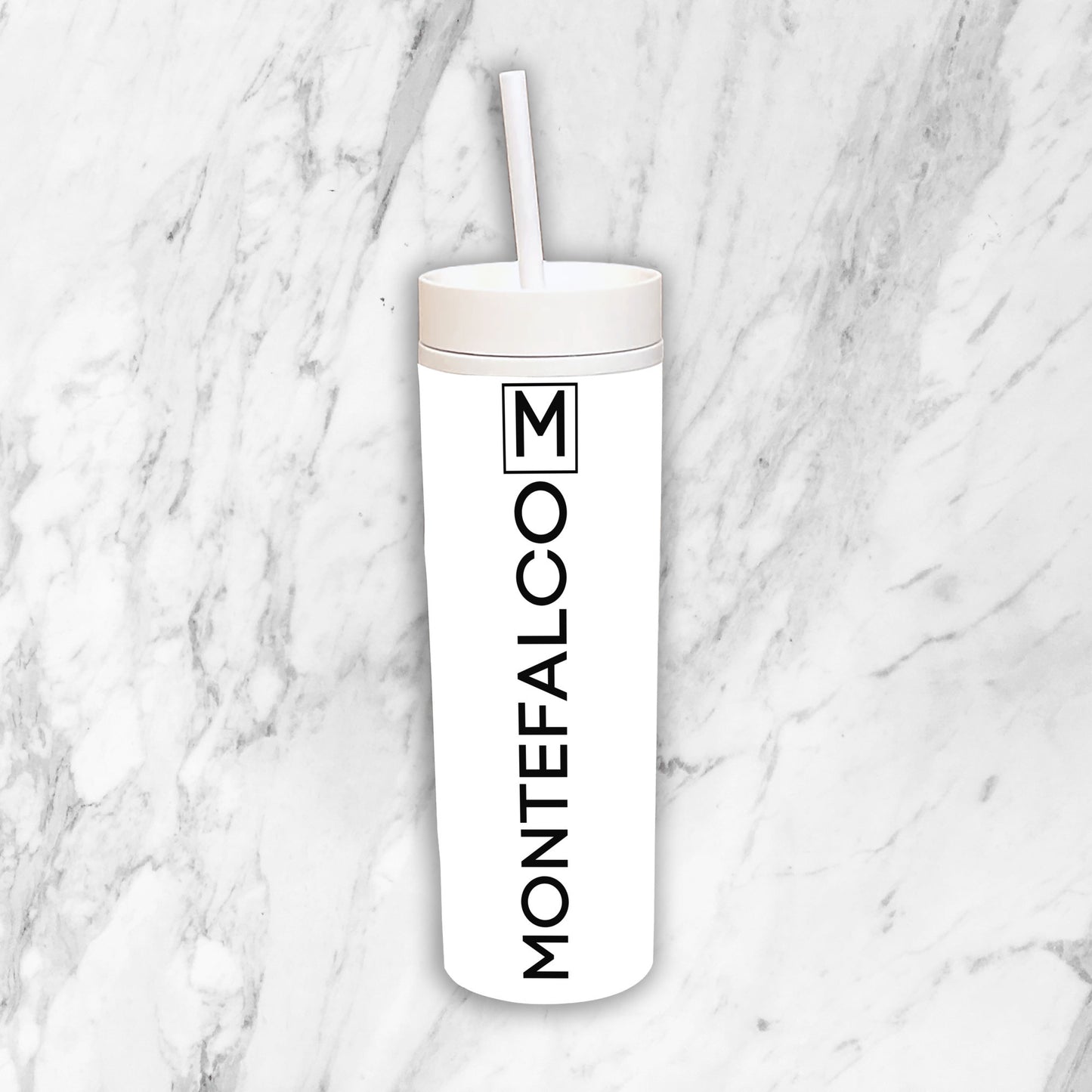 Personalized Custom Name Matte Pastel Skinny Tumblers White 16 oz, Perfect Gift for College Students, Student Gift