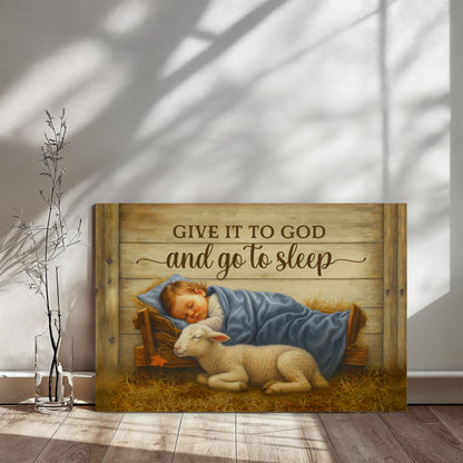 Religious Themed Gallery Wrapped Canvas - Give it to God