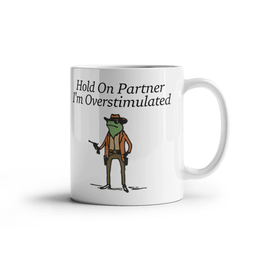 Funny Cowboy Frog Ceramic Mug - 11 & 15 oz.