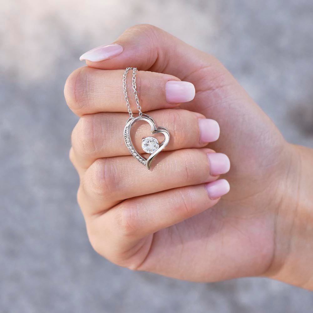 Forever Love Necklace with Message Card To My Wife