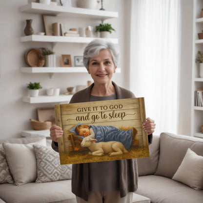 Religious Themed Gallery Wrapped Canvas - Give it to God