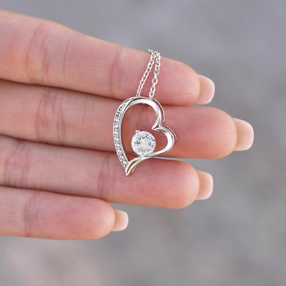Forever Love Necklace with Message Card To My Wife