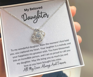 Father Daughter Love Knot Necklace
