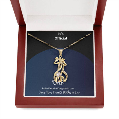 Daughter in Law Giraffe Necklace