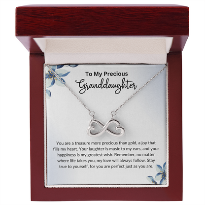 To My Granddaughter- Endless Love Necklace