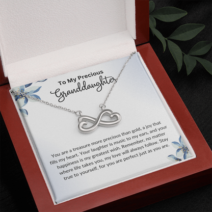 To My Granddaughter- Endless Love Necklace