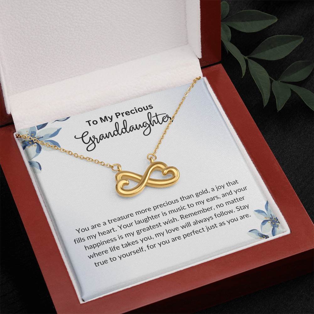 To My Granddaughter- Endless Love Necklace