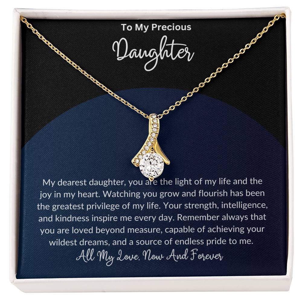 To My Precious Daughter - Alluring Beauty Necklace