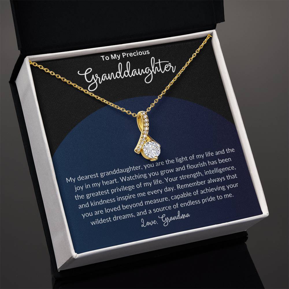 To My Beautiful Granddaughter. Alluring Beauty Necklace