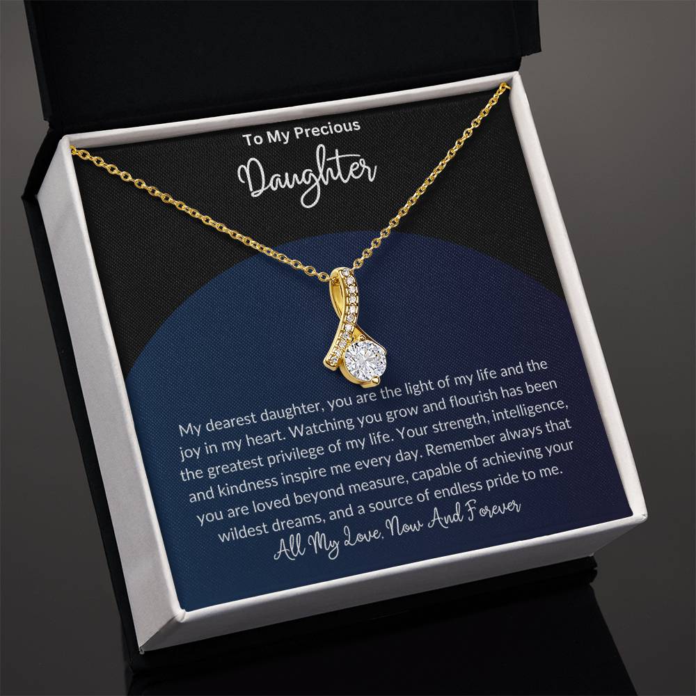 To My Precious Daughter - Alluring Beauty Necklace