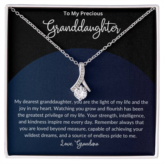 To My Beautiful Granddaughter. Alluring Beauty Necklace