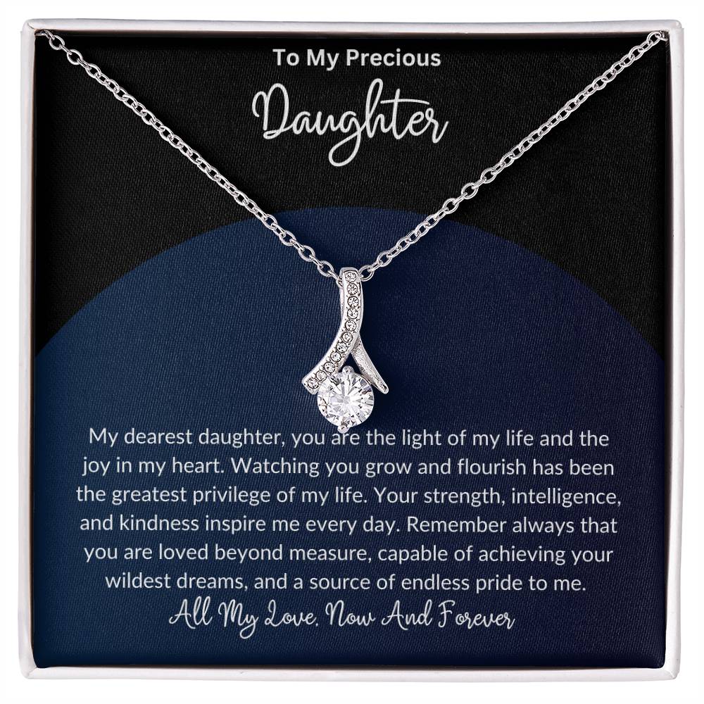 To My Precious Daughter - Alluring Beauty Necklace