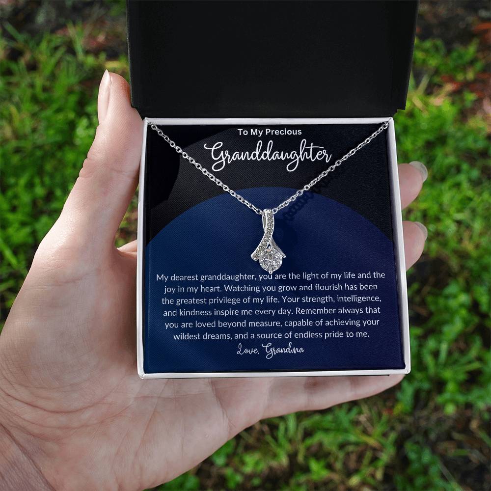 To My Beautiful Granddaughter. Alluring Beauty Necklace