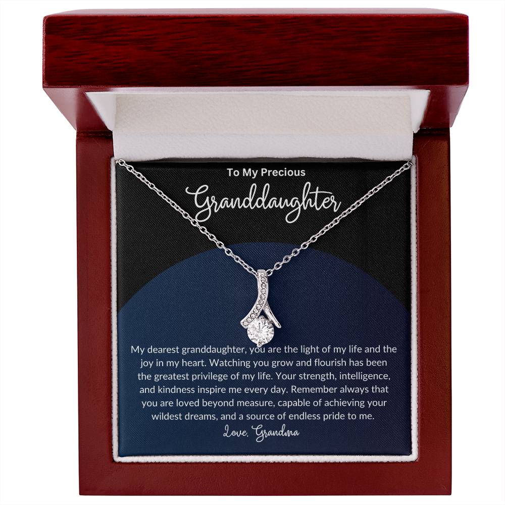 To My Beautiful Granddaughter. Alluring Beauty Necklace