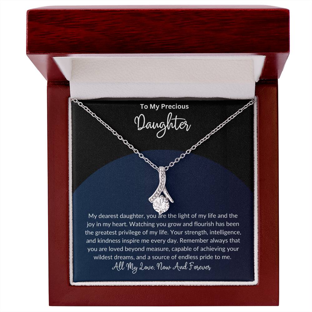 To My Precious Daughter - Alluring Beauty Necklace