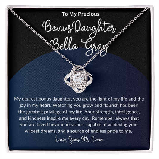 Personalized Bonus Daughter Necklace