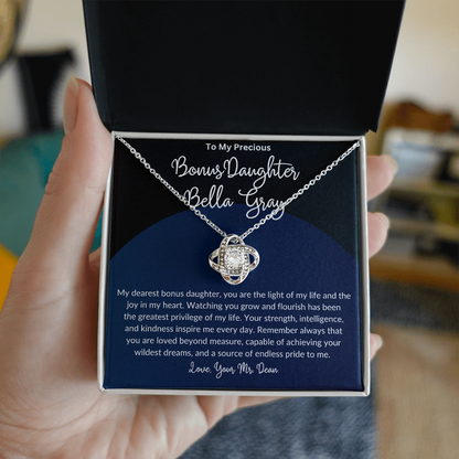 Personalized Bonus Daughter Necklace