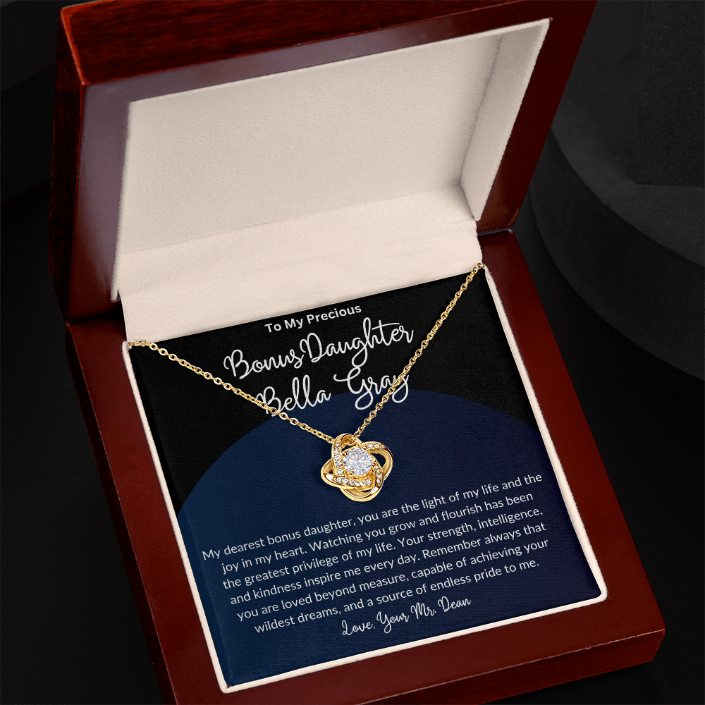 Personalized Bonus Daughter Necklace