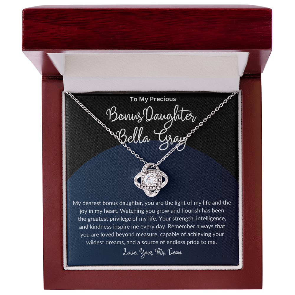 Personalized Bonus Daughter Necklace
