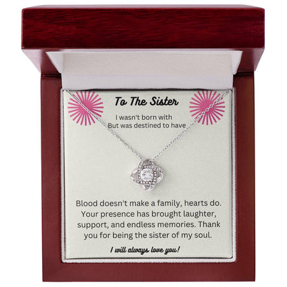 To my soul sister necklace gift, Unbiological Sisters Gift, Best Friend Gift, Friendship Jewelry, Gifts for her