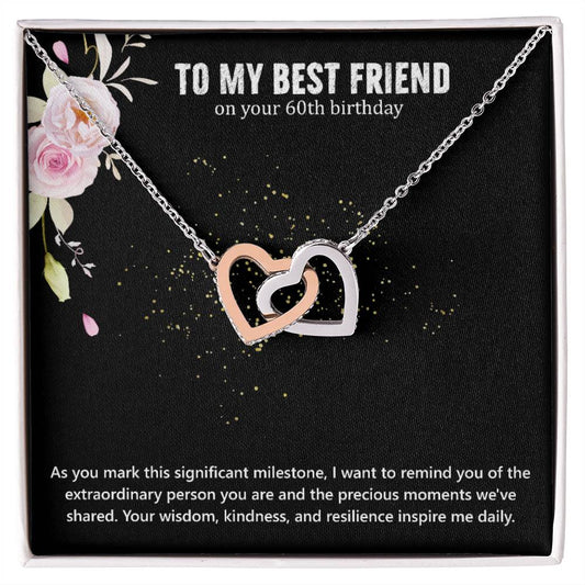 Best friend gift, best friend gift birthday, 60th birthday gifts for women, best friend necklace,