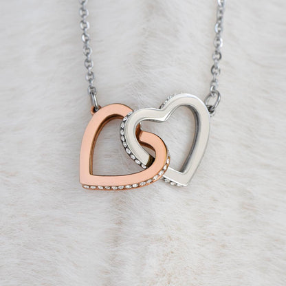 60th Birthday Gift for Sister. Interlocking Hearts Necklace