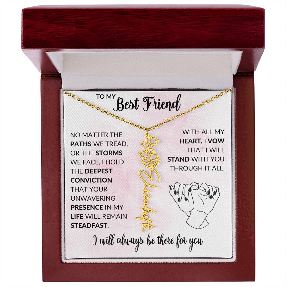Stunning Personalized Birth Flower Necklace